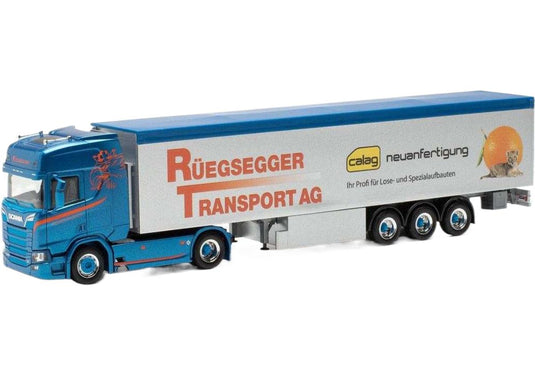Ruegsegger Scania CR20HD ウォーキングフロア トラック / Herpa 1/87 建設機械模型 工事車両