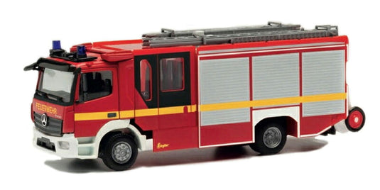 Fire Service Mercedes Benz Atego Ziegler Z Cab 消防車 ハイクオリティプラスチック / Herpa 1/87 建設機械模型 工事車両