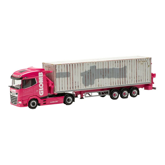 Glomb DAF XF コンテナサイドローダー 40ftコンテナ / Herpa 1/87 ミニカー トラック模型
