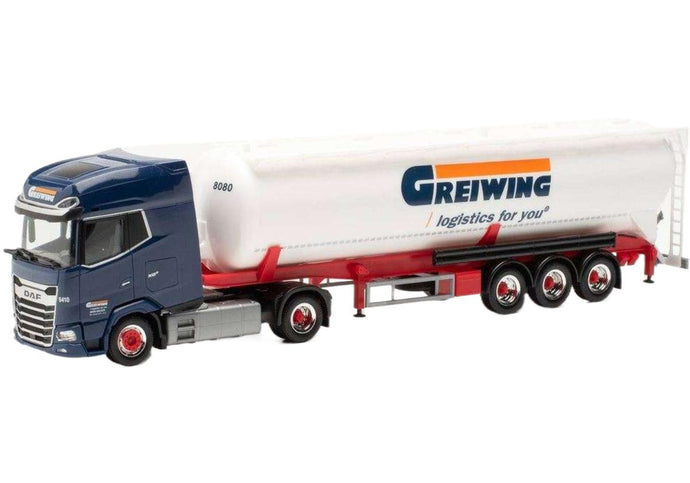 Greiwing DAF XG+ 60m3 サイロセミトレーラー トレーラー / Herpa 1/87 建設機械模型 工事車両