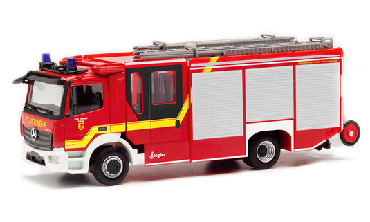 Fire Service Mercedes Benz Atego 13 Ziegler Z Cab Dinklage 消防車 ハイクオリティプラスチック / Herpa 1/87 建設機械模型 工事車両