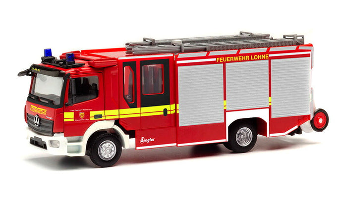 Fire Service Mercedes Benz Atego 消防車 ハイクオリティプラスチック / Herpa 1/87 建設機械模型 工事車両