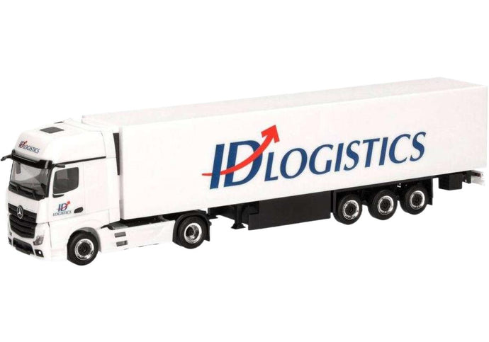 ID Logistics Mercedes Benz Actros L 18 Gigaspace 冷凍セミトレーラー トレーラー / Herpa 1/87 建設機械模型 工事車両