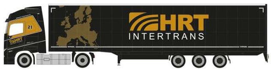 2020 ボルボ FH Gl. XL HRT Intertrans ブラック トラック / Herpa 1/87 ミニカー