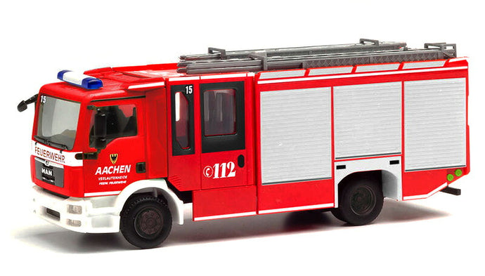 Fire Service MAN TGS Ziegler Z CAB HLF 20 Fire Engine プラスチック / Herpa 1/87 建設機械模型 工事車両