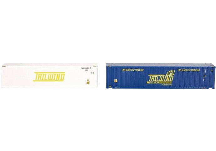TAILWIND コンテナセット 40ft 冷凍 コンテナ / Herpa 1/87 建設機械模型 工事車両