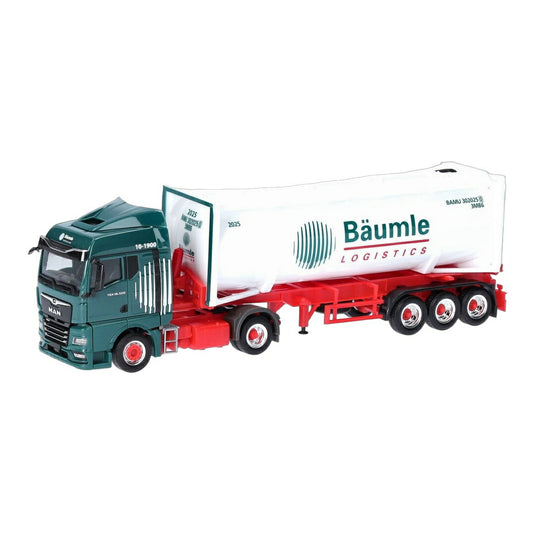 Baeumle MAN TGX GM 30フィート サイロ セミトレーラー / Herpa 1/87 トラック模型