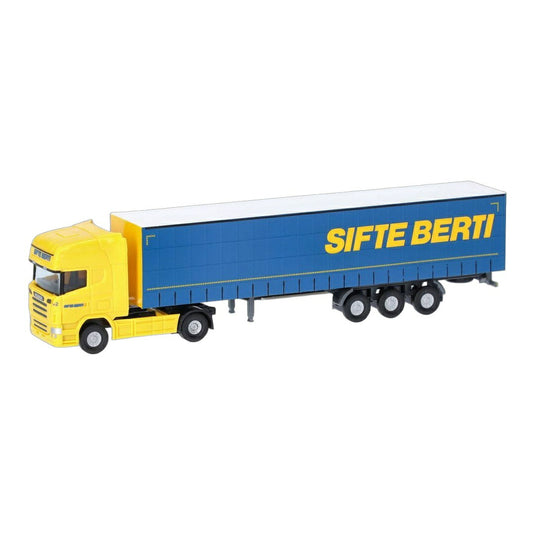 Sifte Berti スカニア R 04 トップライン 冷凍冷蔵 セミトレーラー 冷凍車 / Herpa 1/160 トラック模型