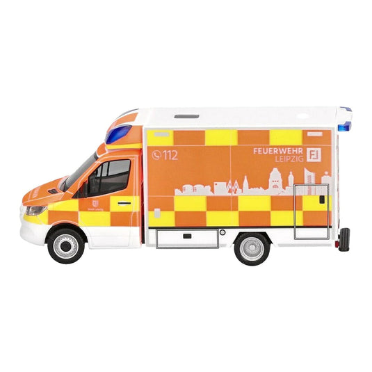 メルセデス・ベンツ スプリンター 消防救急車 ライプツィヒ消防局 / Herpa 1/87 ミニカー トラック模型