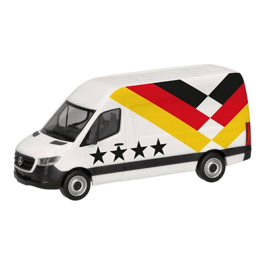 メルセデス・ベンツ スプリンター パネルバン ハイルーフ ドイツ国旗カラー / Herpa 1/87 ミニカー トラック模型