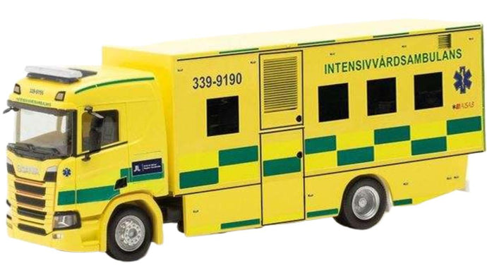 Intensivambulanse Scania CR NR ボックス 097512 トラック / Herpa 1/87 建設機械模型 工事車両