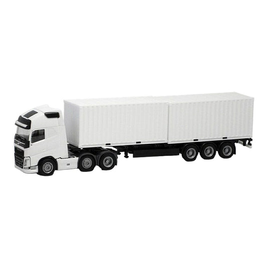 ボルボ FH Globetrotter XL コンテナトレーラー 2x20ftコンテナ / Herpa 1/87 ミニカー トラック模型