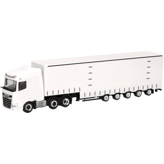 DAF XG+ Meusburger Jumbo curtainside semitrailer BM960014