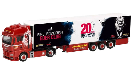 Kautetzky Truckers World MAN TGX GX リーファーボックストレーラー トレーラー / Herpa 1/87 建設機械模型 工事車両