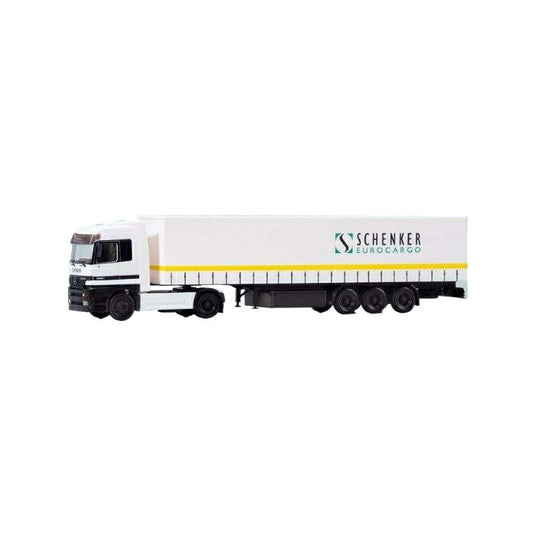 Herpa Schenker Eurocargo Mercedes Benz Actros カーテン防水シートセミトレーラー S18/ Herpa 1/87  模型