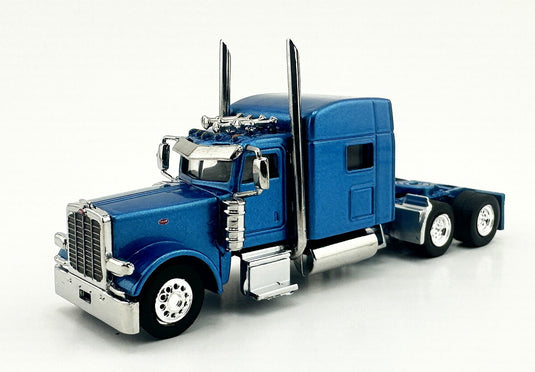 Peterbiltピータービルト 389 with Sleeper Cab Metallic Blueメタリックブルー / HO LOGISTICS 1/87 模型