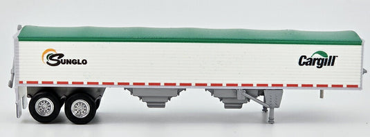 穀物トレーラー Sunglo グリーンタープ 農業 運搬車 荷台 働く車 模型 ダイキャスト / HO LOGISTICS 1/87 ミニカー 模型