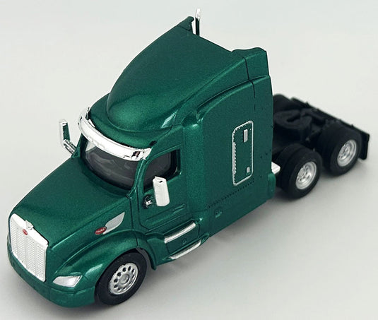Peterbiltピータービルト 579 スリーパーキャブ メタリックグリーン トラック 模型 / HO LOGISTICS 1/87 ミニカー 模型