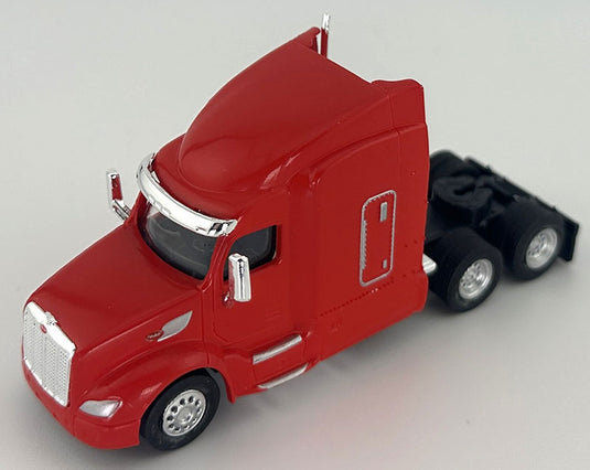 Peterbiltピータービルト 579 スリーパーキャブ レッド トラック 働く車 模型 モデル / HO LOGISTICS 1/87 ミニカー 模型