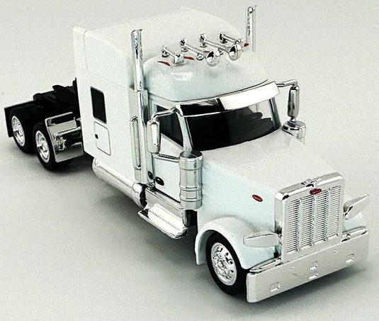 Peterbiltピータービルト 589 スタンドアップ スリーパー ホワイト トラック 模型 / HO LOGISTICS 1/87 ミニカー 模型