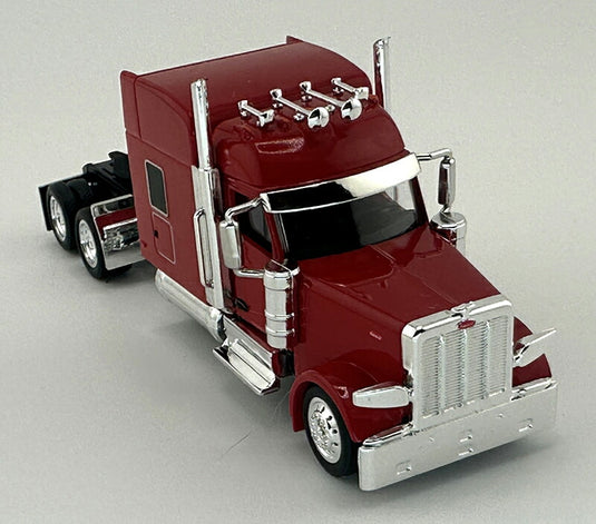 Peterbiltピータービルト 589 スタンドアップ スリーパー レッド トラック 模型 / HO LOGISTICS 1/87 ミニカー 模型