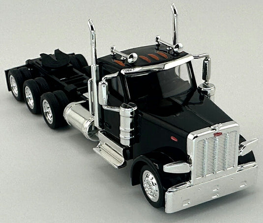 Peterbiltピータービルト 589 3軸 デイキャブ ブラック トラック 働く車 模型 / HO LOGISTICS 1/87 ミニカー 模型