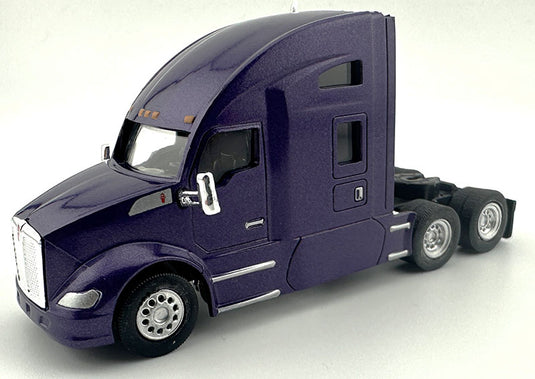 Kenworthケンワース T680 スリーパーキャブ パープル トラック 働く車 模型 モデル / HO LOGISTICS 1/87 ミニカー 模型