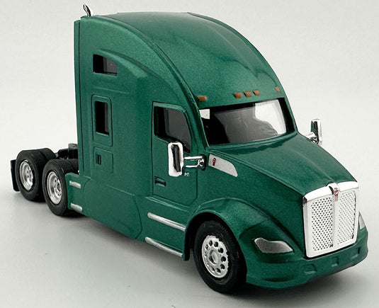 Kenworthケンワース T680 スリーパーキャブ メタリックグリーン トラック 働く車 / HO LOGISTICS 1/87 ミニカー 模型