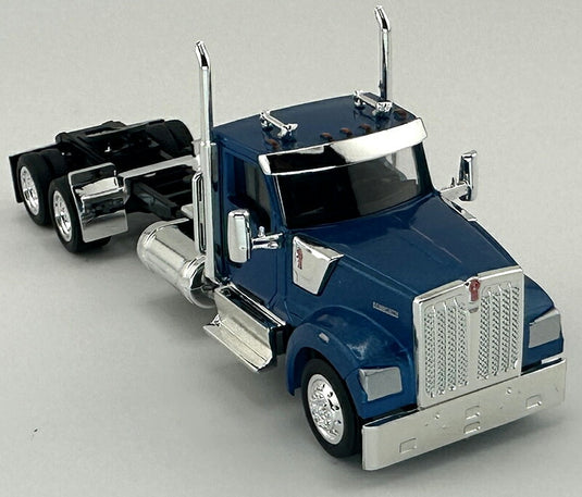 Kenworthケンワース W990 2軸キャブ ブルーメタリック トラック 働く車 模型 / HO LOGISTICS 1/87 ミニカー 模型