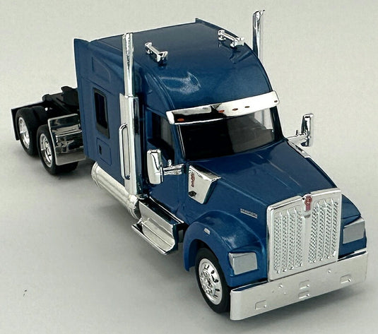 Kenworthケンワース W990 スタンドアップ スリーパーキャブ ブルー トラック 模型 / HO LOGISTICS 1/87 ミニカー 模型