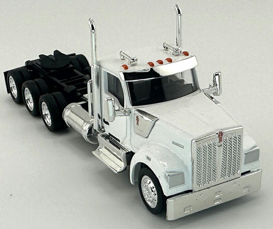Kenworthケンワース W990 3軸 デイキャブ ホワイト トラック 働く車 模型 モデル / HO LOGISTICS 1/87 ミニカー 模型