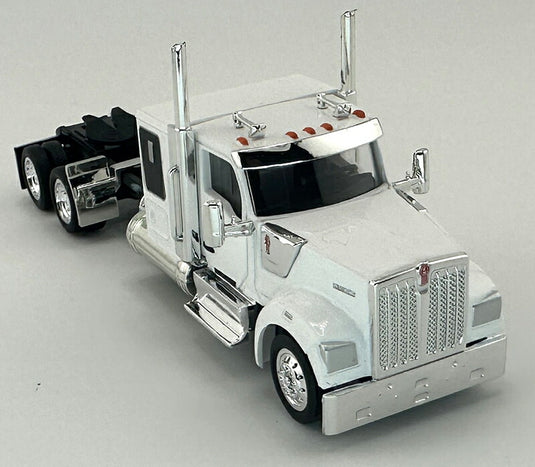 Kenworthケンワース W990 フラットトップ スリーパーキャブ ホワイト トラック 模型 / HO LOGISTICS 1/87 ミニカー 模型