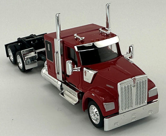 Kenworthケンワース W990 フラットトップ スリーパーキャブ レッド トラック 模型 / HO LOGISTICS 1/87 ミニカー 模型