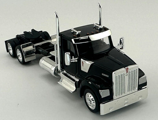 Kenworthケンワース W990 2軸キャブ ブラック トラック 働く車 模型 モデル / HO LOGISTICS 1/87 ミニカー 模型