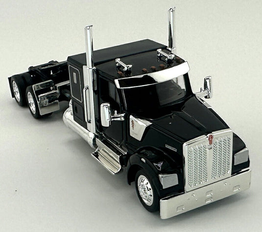 Kenworthケンワース W990 フラットトップ スリーパーキャブ ブラック トラック 模型 / HO LOGISTICS 1/87 ミニカー 模型