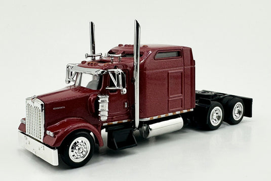 Kenworthケンワース W900L 2-Axle Sleeper Cab Metallic Redメタリックレッド / HO LOGISTICS 1/87 模型