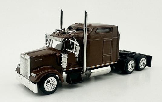 Kenworthケンワース W900L 2-Axle Sleeper Cab Brownブラウン / HO LOGISTICS 1/87 模型