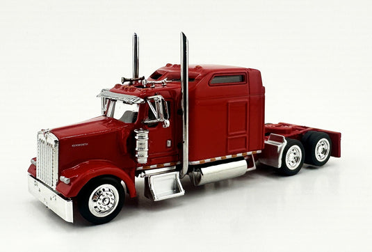 Kenworthケンワース W900L 2 Axle Sleeper Cab Red / HO LOGISTICS 1/87 模型