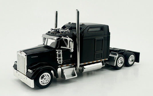 Kenworthケンワース W900L 2-Axle Sleeper Cab Blackブラック / HO LOGISTICS 1/87 模型