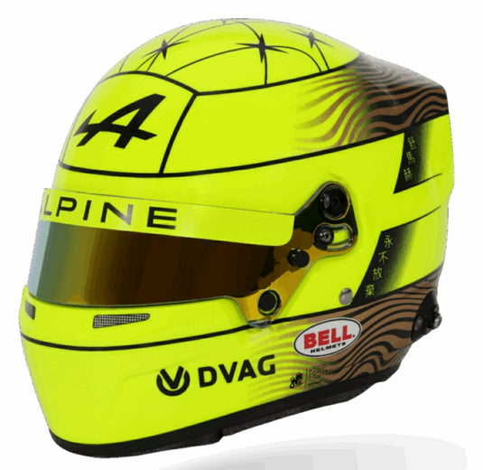 【予約】2026年発売予定BELL HELMET ヘルメット ミック・シューマッハ TEAM ALPINE ENDURANCE WEC 2025シーズン イエロー蛍光/ブラック / MINI HELMET 1/2 ミニカー