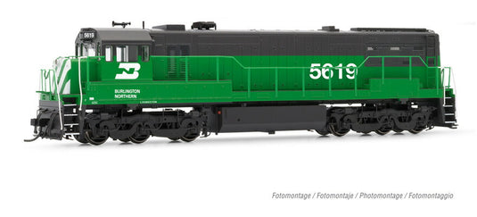 HOゲージ 鉄道模型 Rivarossi Burlington Northern U25C ディーゼル機関車 Era III Sound DCC DC