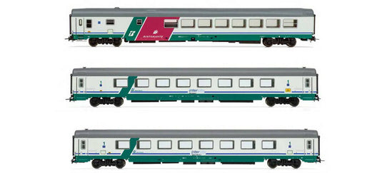 HOゲージ 客車 Rivarossi FS IC 507/530 Sila 3両セット Era V DC