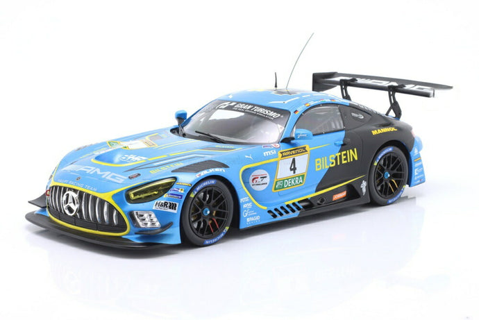 【予約】MERCEDES BENZ AMG GT3 チーム BILSTEIN HRT N 4 24h ニュル 4位 2024 M.ゲッツ D.ジュンカデラ A.マイニ L.ストルツ ライトブルー ブラック/ IXO 1/18 ミニカー