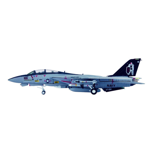 アメリカ海軍 US Navy VF-154 ブラックナイツ Black Knights グラマン F-14A トムキャット Grumman F-14A Tomcat / Hogan Wings 1/200 飛行機模型 ミリタリー
