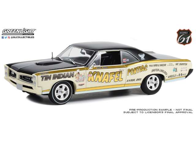 1966 Pontiac GTO Tin Indian クナフェルポンティアック アクロンオハイオ ラリー・ドク・ディクソン/HIGHWAY61 1/18ミニカー