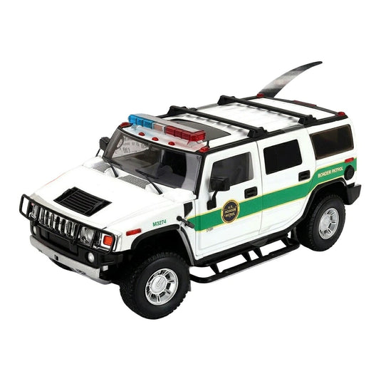 Hummerハマー H2 ボーダーパトロール ポリス 2006 ホワイト/グリーン M3274 POLIZIA / HIGHWAY61 1/18 ミニカー