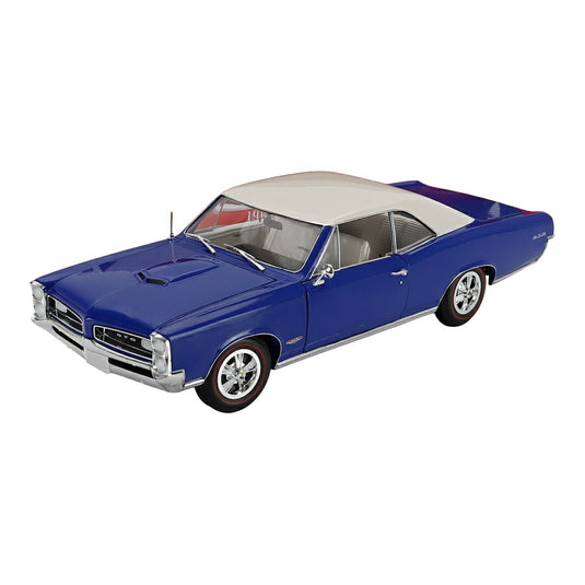 Pontiacポンティアック GTO クーペ 1966 ブルー ホワイト / HIGHWAY61 1/18 ミニカー