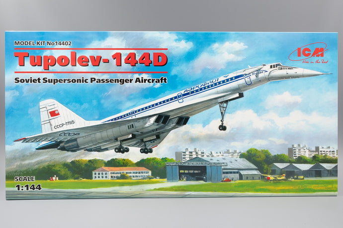Tupolev-144D ソビエト超音速旅客機 モデルキット/ ICM 1/144 模型