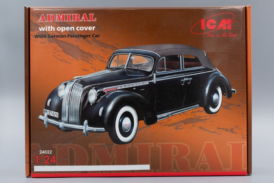 Opel Admiral Kabriolett (ソフトトップ) WW2 ドイツ乗用車 モデルキット/ ICM 1/24 模型