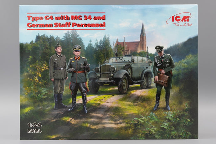 Typ G4 (MG 34 & ドイツ軍将校付き) モデルキット/ ICM 1/24 模型